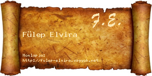 Fülep Elvira névjegykártya